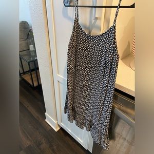 CASUAL SUMMER KNIT BLACK AND WHITE DRESS